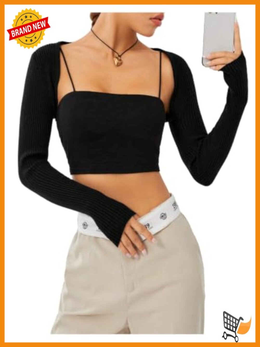 Ribbed Knit Open Front Cropped Bolero Shrug